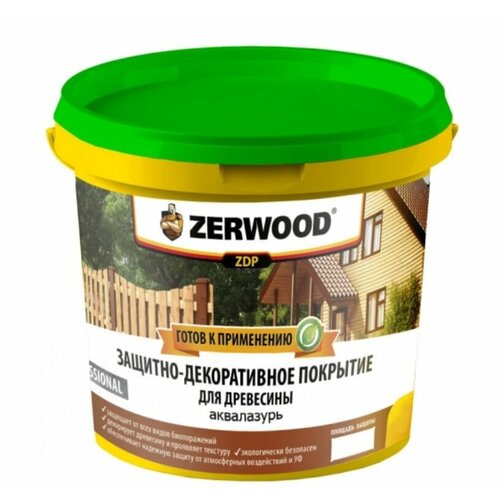 Защитно-декоративное покрытие ZERWOOD ZDP бесцветная 0,9кг