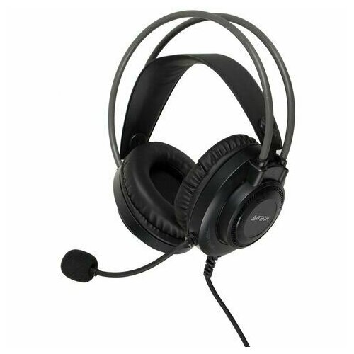Наушники с микрофоном гарнитура A4TECH Fstyler FH200U проводные 2 м USB серые 1431333 3476₽