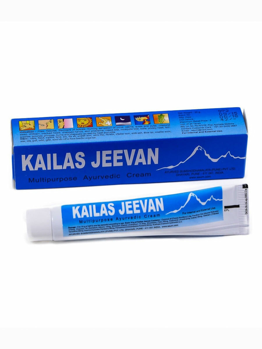 фото KAILAS JEEVAN (Кайлаш Дживан) крем-бальзам аюрведический), 20 г