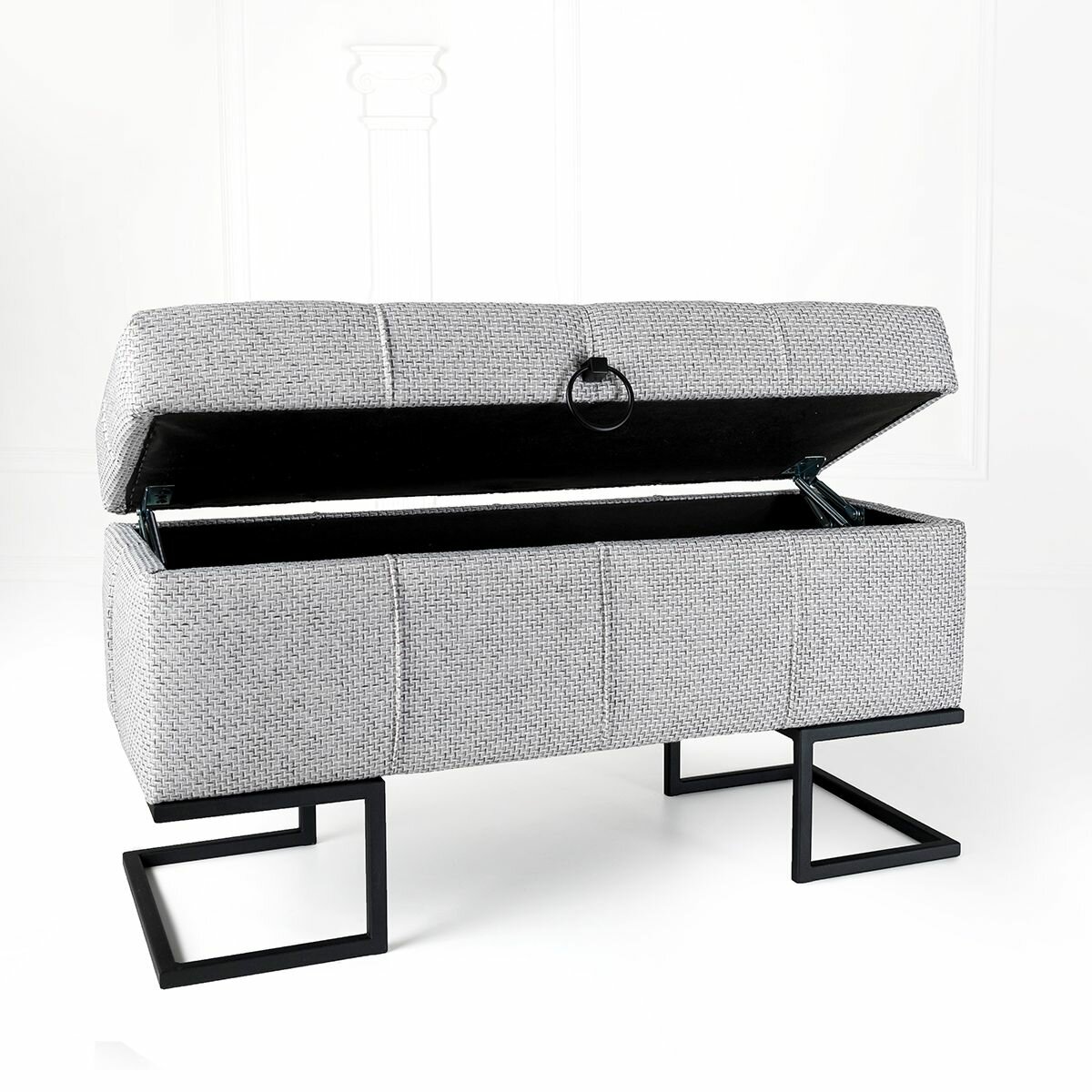 фото Пуф SAMOYLOV MEBEL с ящиком для хранения. Пуфик в прихожую, банкетка мягкая длинная.