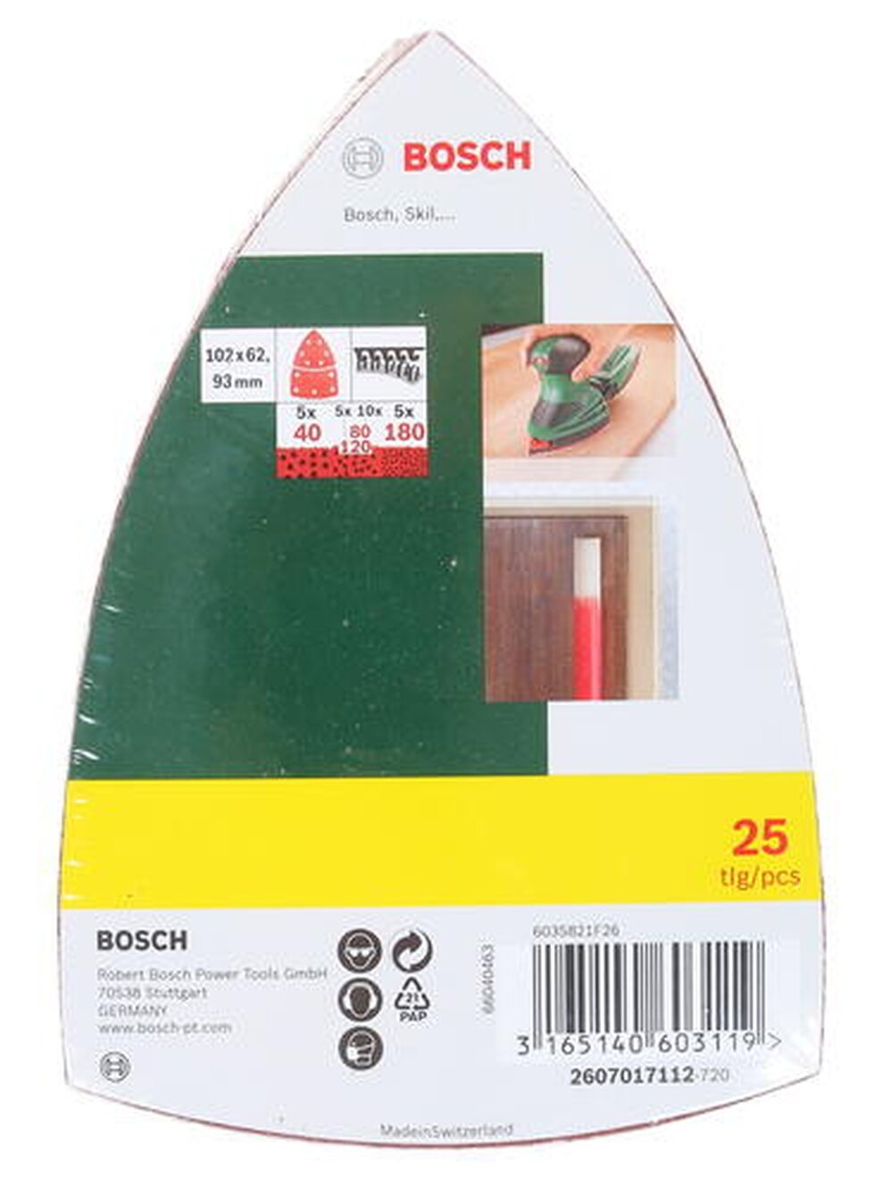 Шлифовальный лист Bosch 2607017112