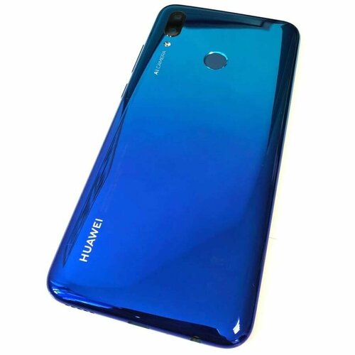 Задняя крышка (корпус) в сборе со сканером отпечатков для Huawei P Smart 2019 (Original) Синий (Blue) клип кейс mediagadget huawei p smart 2019 пластик blue