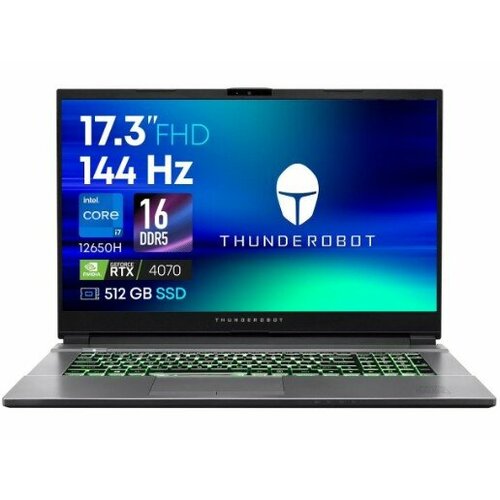 Thunderobot Ноутбук игровой Thunderobot 911 Plus G2 Max/17.3"/Core i7-12650H/16/512/RTX 4070/Win/Grey JT009Z00CRU серебристый, серый