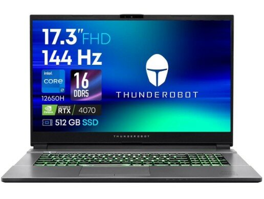 Thunderobot Ноутбук игровой Thunderobot 911 Plus G2 Max/17.3"/Core i7-12650H/16/512/RTX 4070/Win/Grey JT009Z00CRU