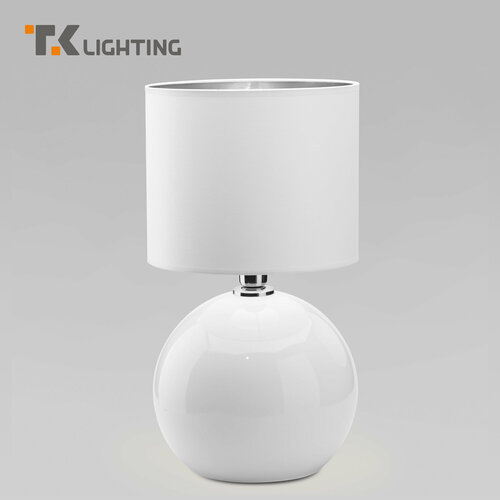 Настольная лампа с абажуром TK Lighting 5066 Palla, цвет белый