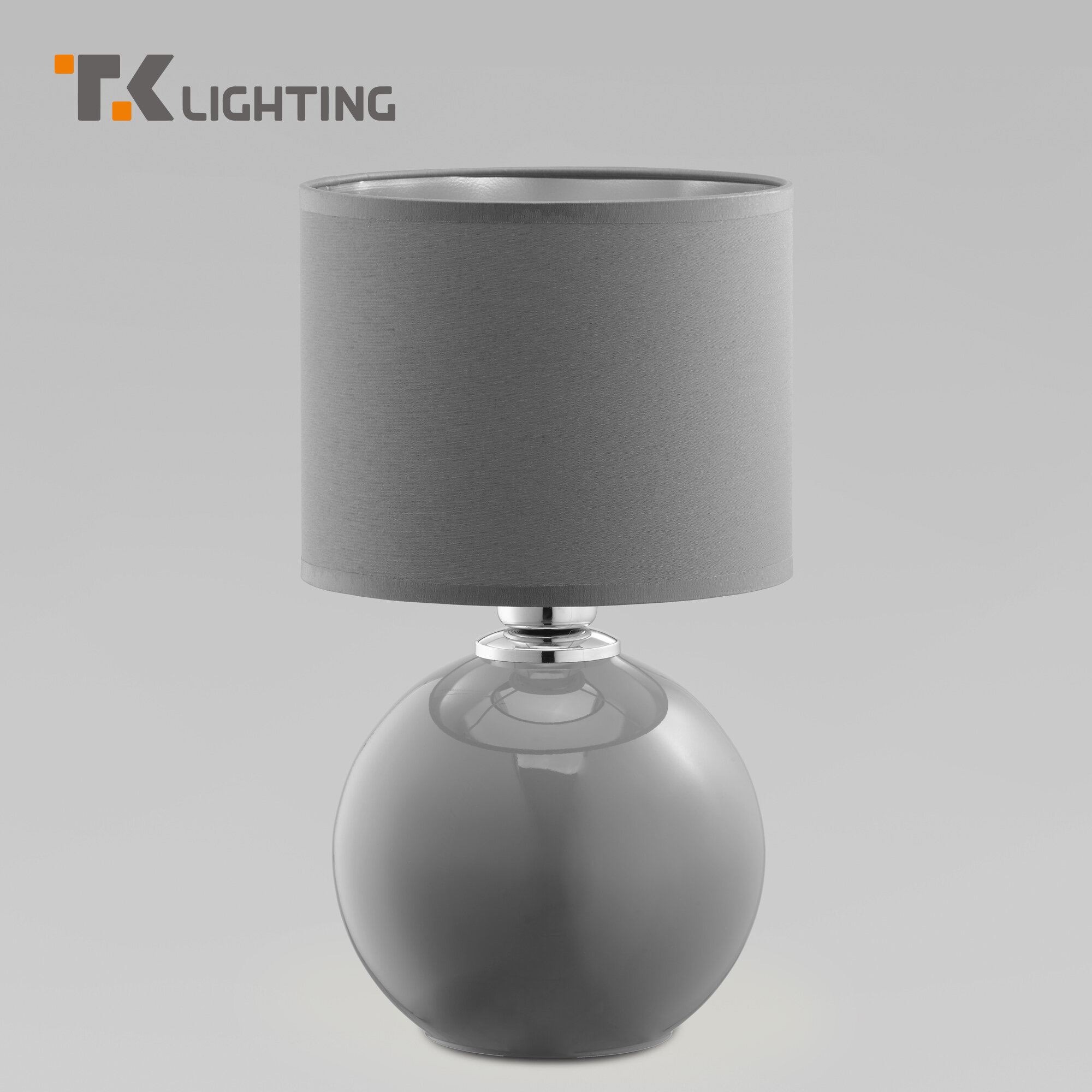 Настольная лампа с абажуром TK Lighting 5087 Palla, цвет серый