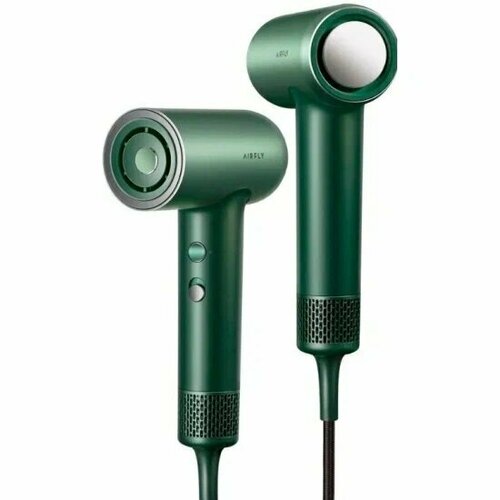 Скоростной фен для волос SOOCAS AIRFLY P1 с 2шт насадками с держатель для фена 4 режима работы Зеленый 8000₽