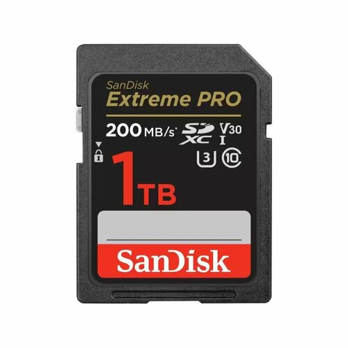Карта памяти 1Tb SanDisk Extreme Pro SDXC UHS-I U3 V30 (200/140 MB/s)