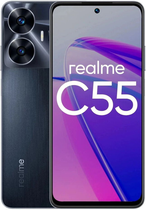 Смартфон realme C55 6/128 ГБ RU, Dual nano SIM, rainy night