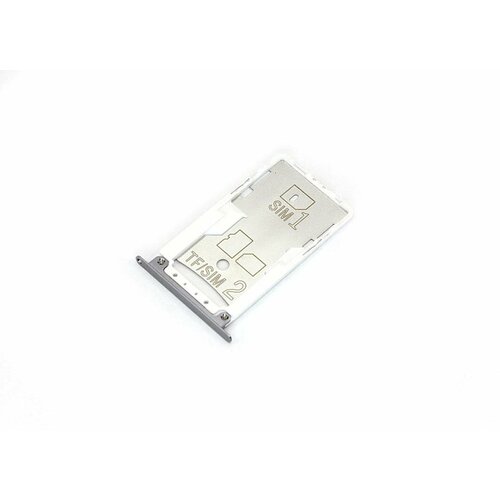 держатель лоток sim карты для xiaomi redmi note 8 серый Лоток для SIM-карты Xiaomi Redmi Note 4X серый