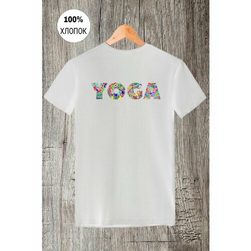 Футболка йога yoga, размер L, белый