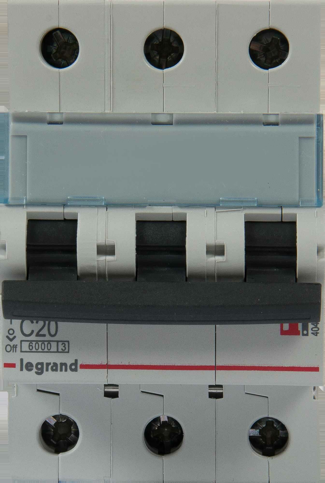 Автоматический выключатель Legrand TX3 3P 20 А 6 кА C - фото №2
