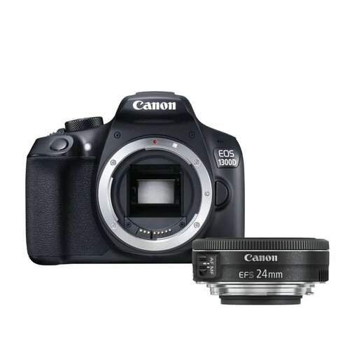 Фотоаппарат canon 1300d kit EF-S 24mm f28 STM 4199900₽
