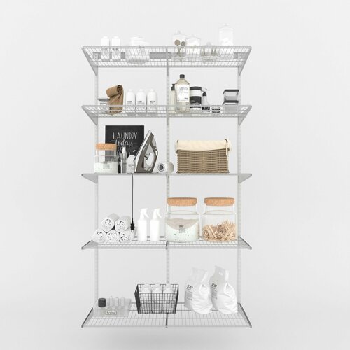 Гардеробная система LIGROOM полочная №3, 1200х527х2022 мм, Белая