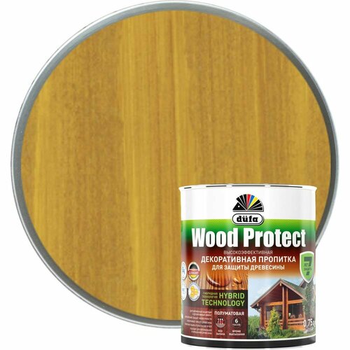 Пропитка для защиты древесины Dufa Wood Protect пропитка dufa wood protect для дерева тик 0 75 л