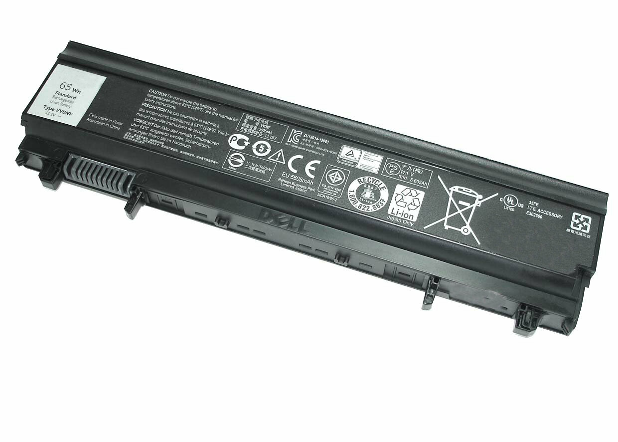 Аккумуляторная батарея для ноутбука Dell Latitude E5540 E5440 11.1V 65Wh VVONF