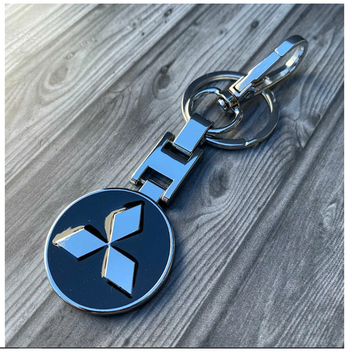 Брелок Mitsubishi гладкая фактура Mitsubishi черный 389₽