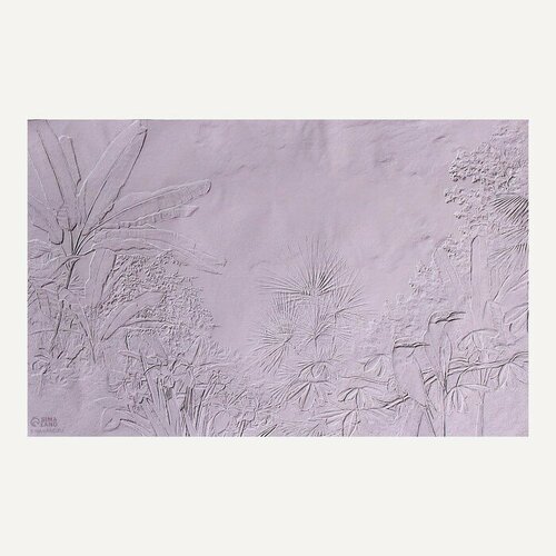 Фотофон винил Барельеф джунгли 120х80 см 804₽