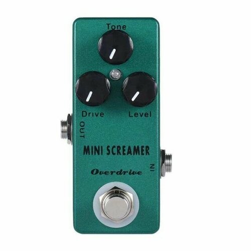 Педаль для электрической гитары Mosky Mini screamer, предусилитель Overdrive, педаль для создания эффектов усилитель мощности amuzik педаль для создания эффектов на гитаре