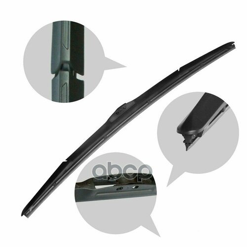 Щетка Стеклоочистителя 43 См Гибридная С Универсальным Креплением (Oe Типы Креплений + Крюк) YADA арт. 920-17