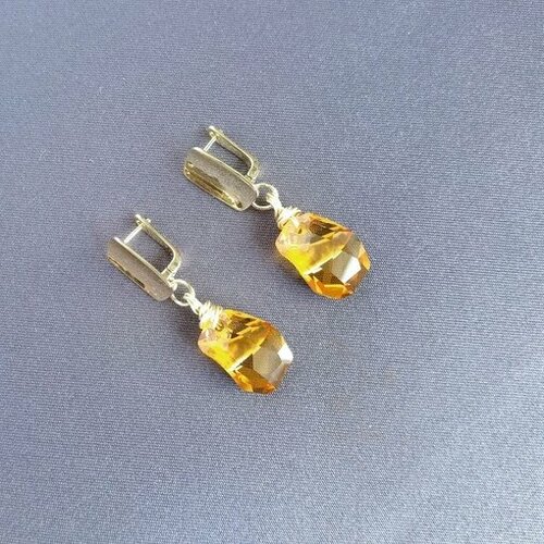 Серьги Камни Елены, жемчуг Swarovski синтетический