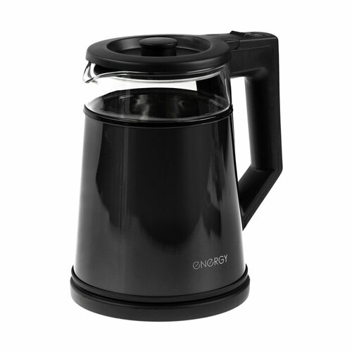 Чайник электрический Energy E-200 металл колба стекло 12 л 1350 Вт серый 379500₽