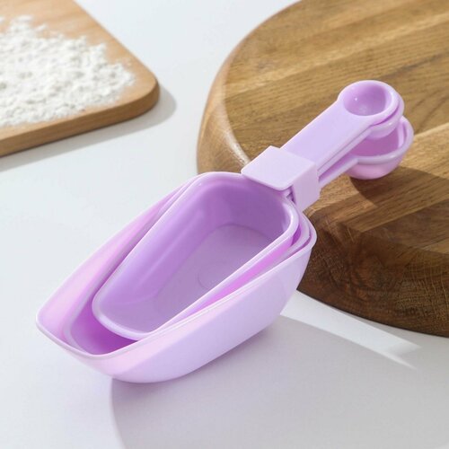 Набор мерных совков и ложек 80 мл 120 мл 250 мл ложки 290₽