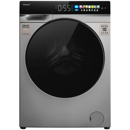 Стиральная машина Weissgauff WM 998 Full Touch DC Inverter Steam Silver 7219000₽