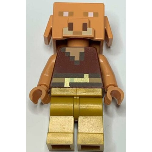 Минифигурка Lego min117 Piglin - Pearl Gold Legs кружка minecraft gold pickaxe 3d 550мл