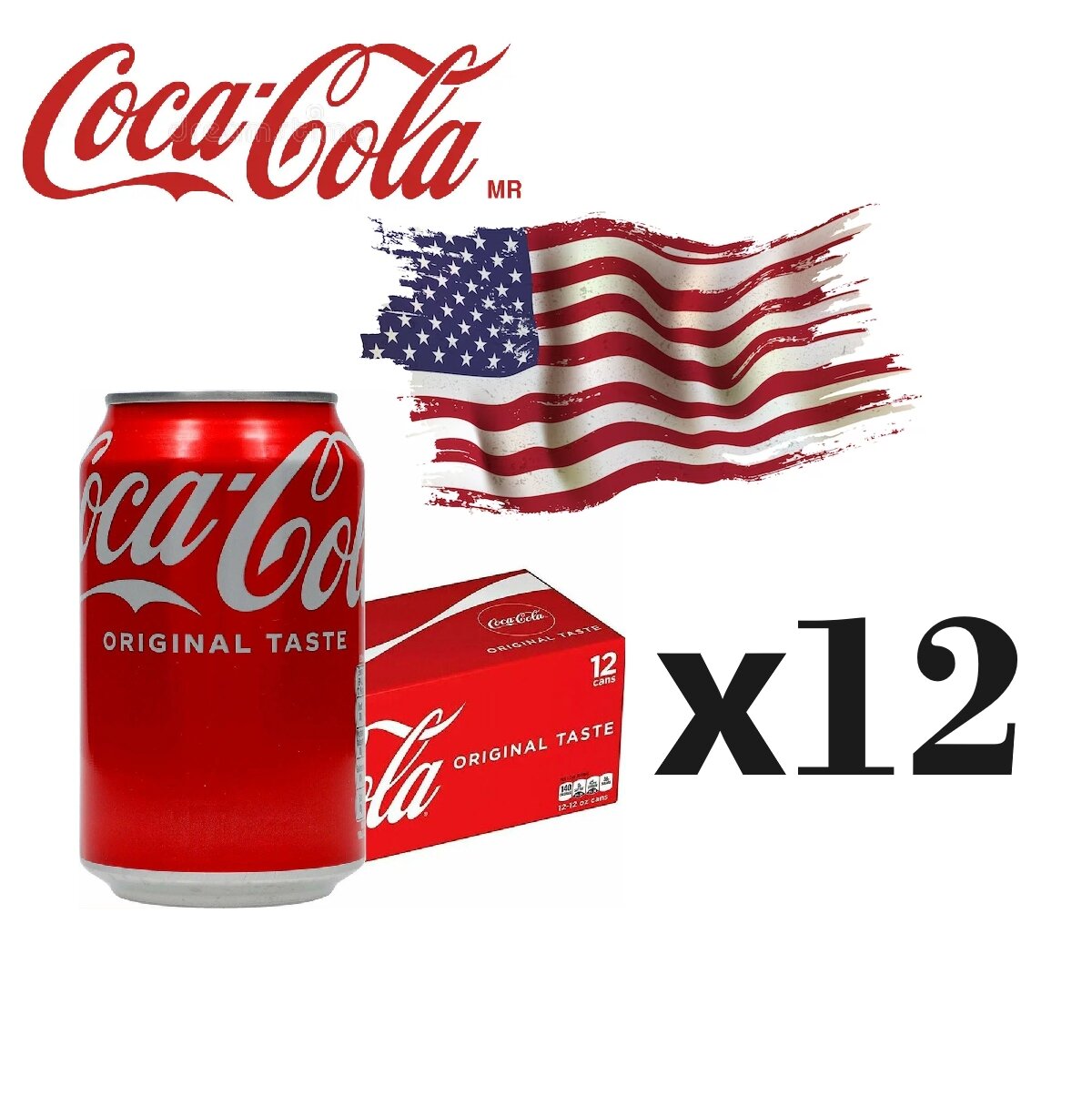 Coca-Cola Classic (США), 330мл 12 шт