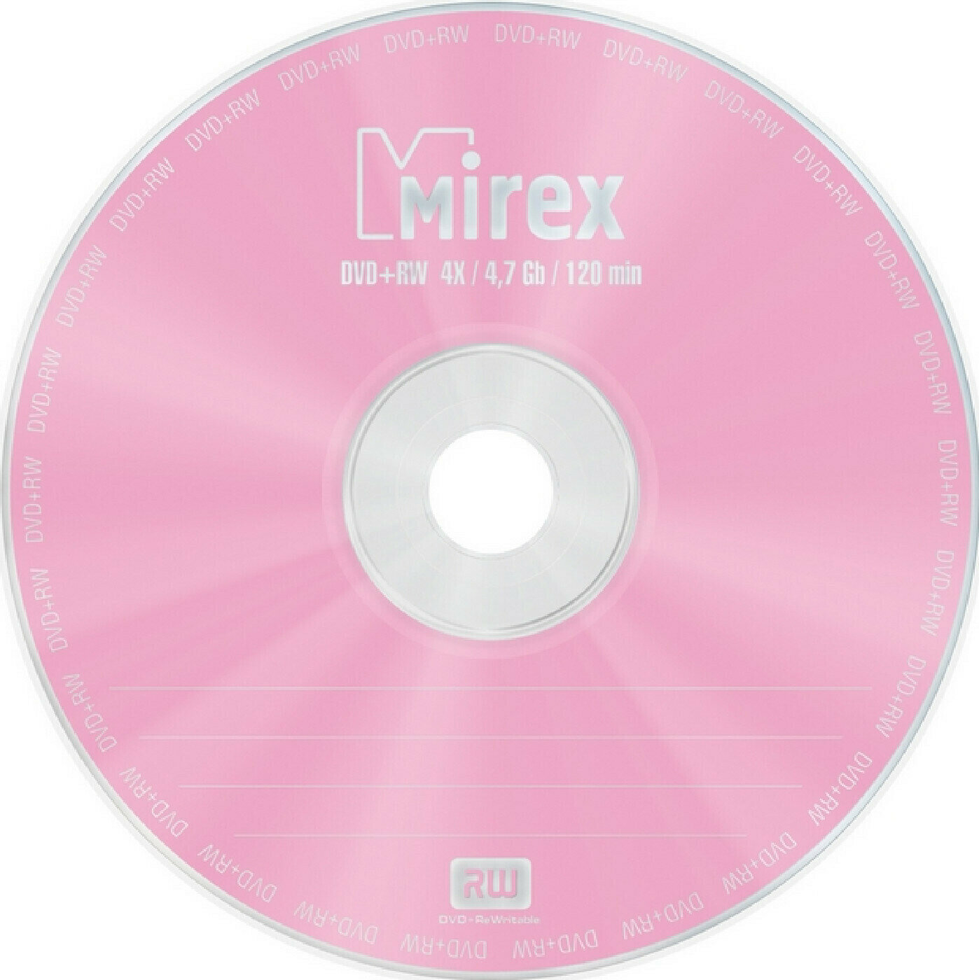 DVD+RW Носители информации DVD+RW, 4x, Mirex, Slim/1, UL130022A4S