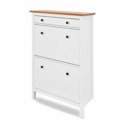 Шкаф для обувиобувница в прихожую Хемнэс Hemnes Кымор 89х128х31см белый светло- коричневый 15490₽
