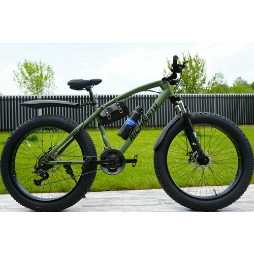 Велосипед фэтбайк Fatbike Richiesto 21s 26 Взрослый Подростковый Спортивный Вездеход Унисекс зеленый матовый 3310000₽