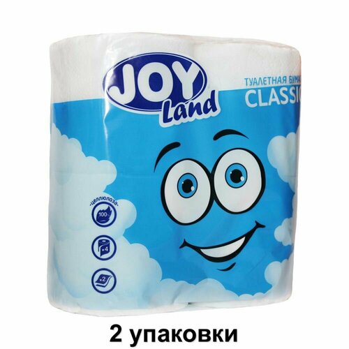 Joy Land Полотенце бумажное Стандарт 2-слойные, 2 рулона, 2 уп