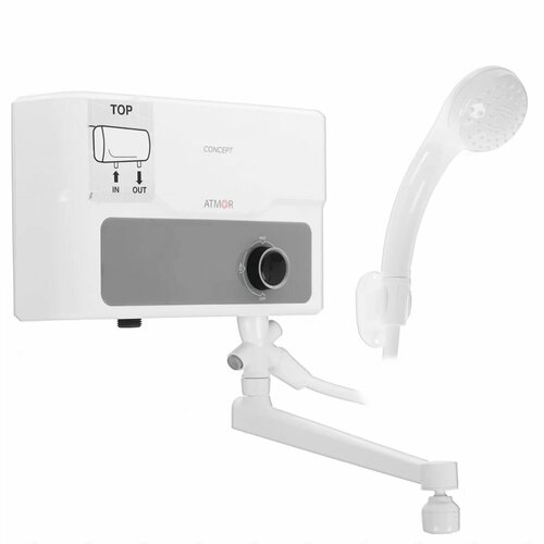 Водонагреватель проточный электрический совмещенный ATMOR Concept Combi 35 кВт душ кран 469000₽