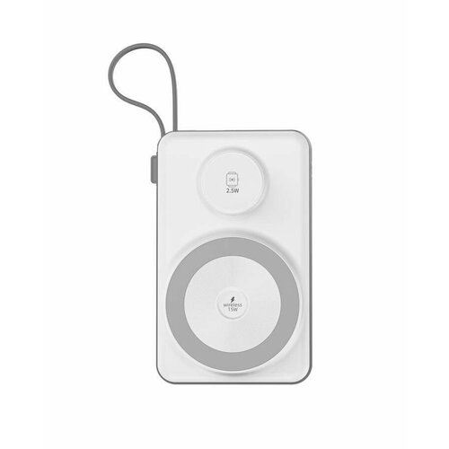 Внешний аккумулятор 3 в 1 MagSafe Wiwu CORE Power Bank 10000mAh Wi-P007 Grey для iPhone и Apple Watch Ultra 480000₽