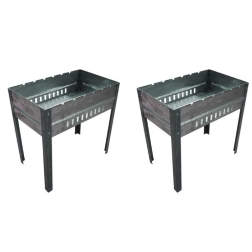 Мангал разборный Уголек Light, с ребром жесткости, 40см*25см*14см, 2 шт