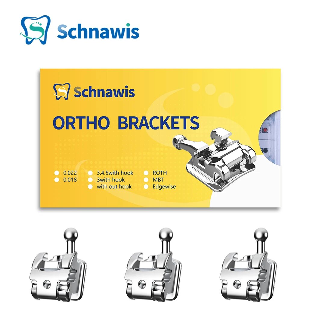 Металлические ортодонтические брекеты Roth MBT 345, MBT