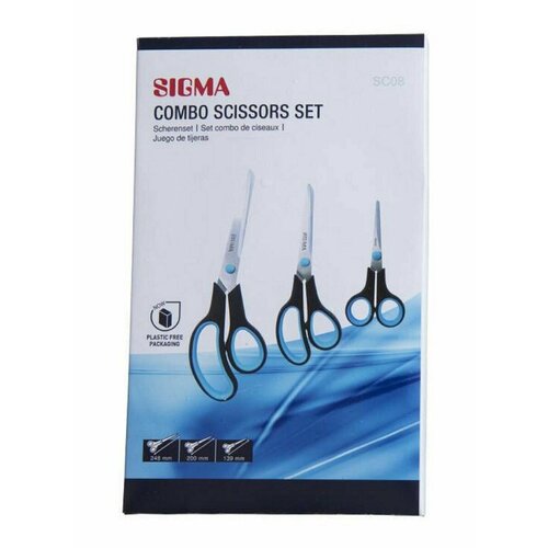 SIGMA Ножницы 3 длины лезвия 3шт 860₽