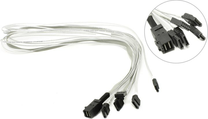 Кабель Adaptec ACK-I-HDmSAS-4SATA-SB-0.8M, 2279800-R