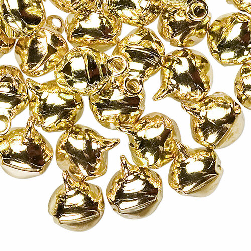 Подвеска 1210мм бубенчик большой золотистого цвета 10 шт 193₽