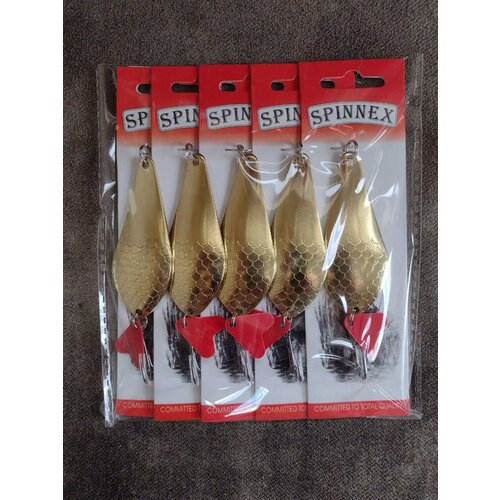 Блесна колебалка 26г желтая 5шт