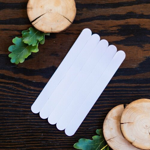 Противоскользящие неабразивные полоски-наклейки пева 20 ммх200мм4 шт прозрачныеСамоклеящиеся противоскользящие мягкие полоски для ванной бассейна 178₽