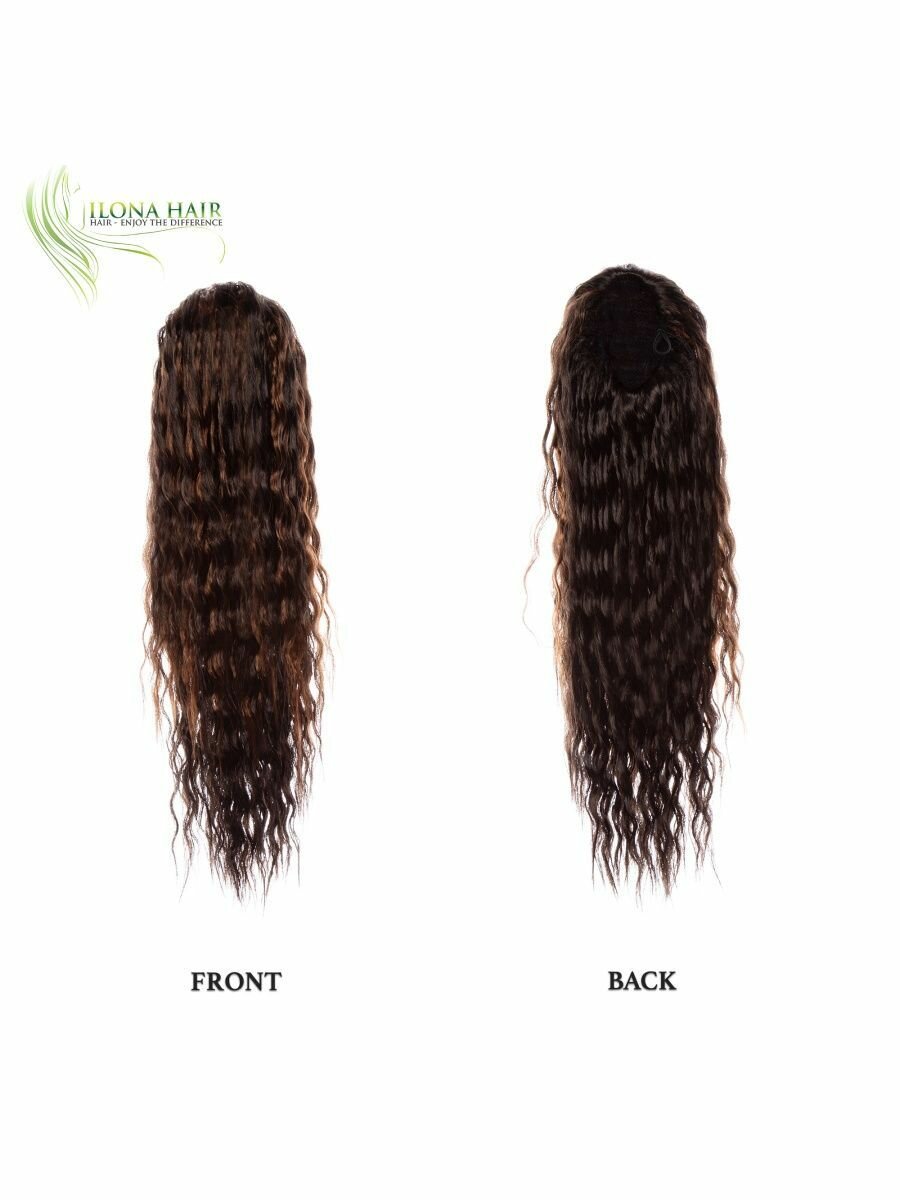 ILONA HAIR Шиньон хвост волнистый из термоволос 53 см.