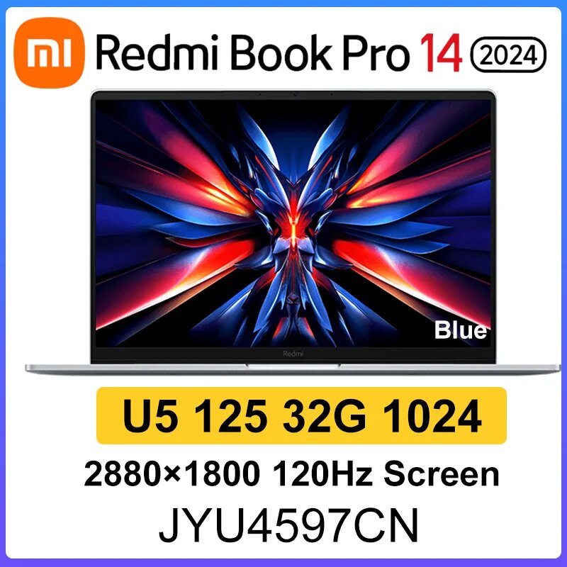 Xiaomi Redmi Book Pro 14 2024 U5/U7 16/32 512/1024 2,8 K 120 Гц экран JYU4597CN/JYU4598CN 32GB, 1TB, U5 32 1T