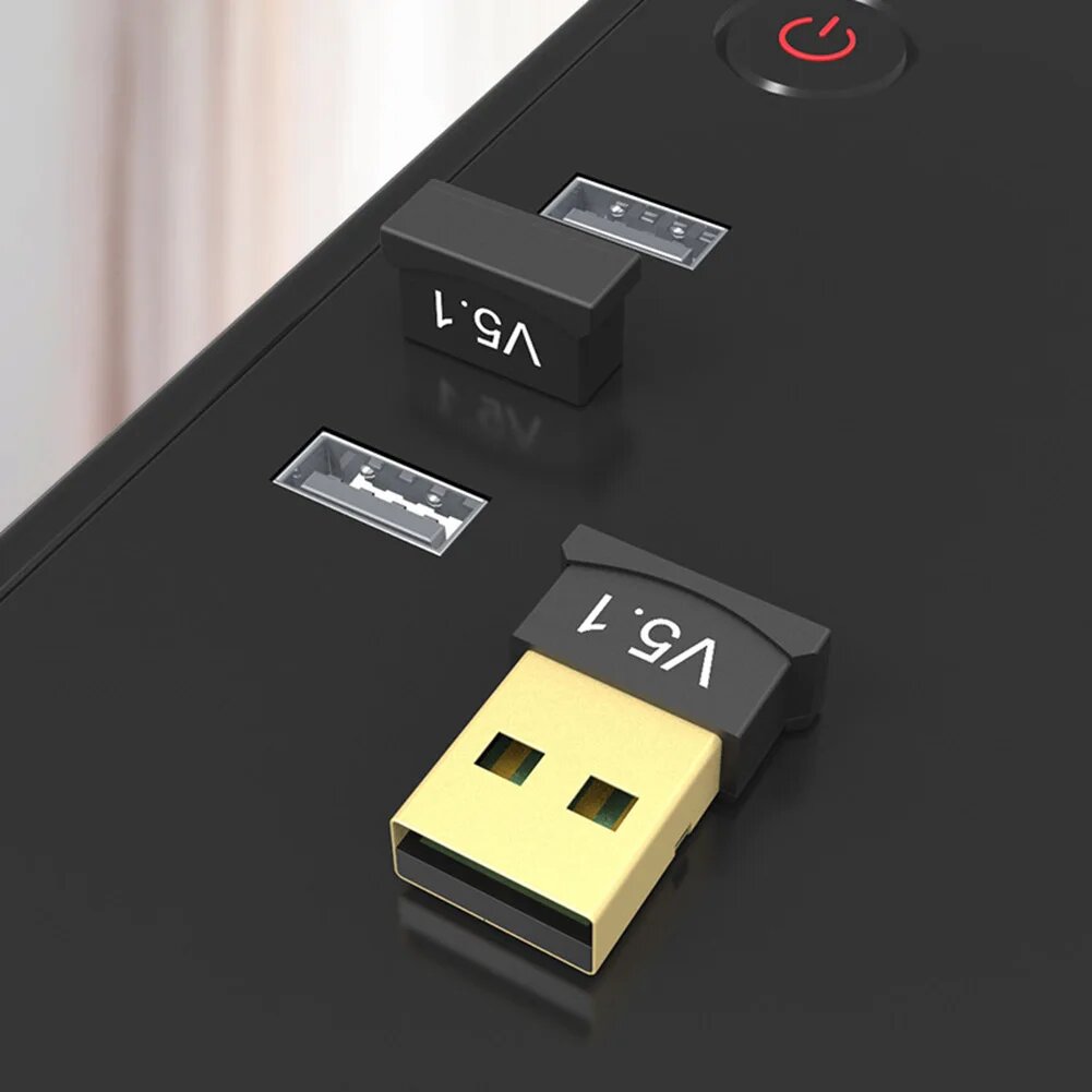 Bluetooth-передатчик совместимый с 2,4 ГГц адаптер DC5V Bluetooth-совместимый 5,1 приемник для настольного компьютера — фото 1