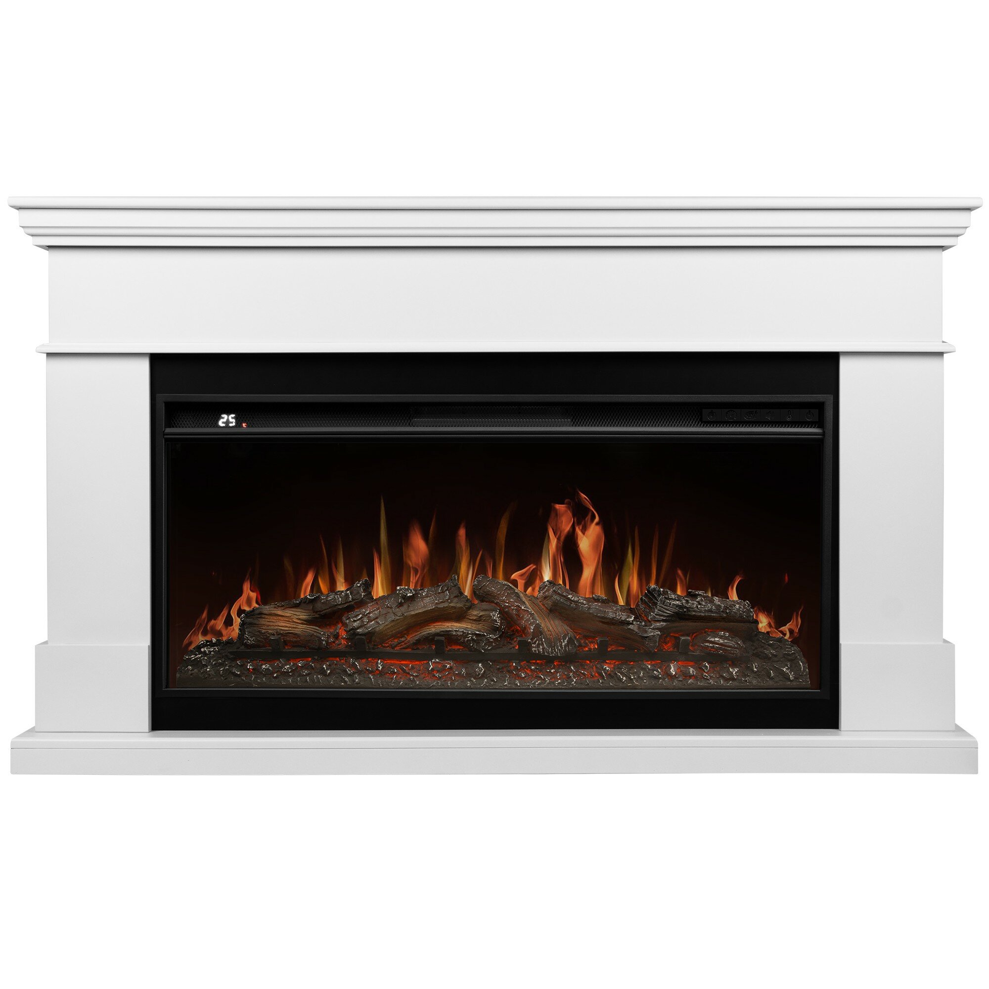 Каминокомплект: Очаг Royal Thermo Aurora RTFP/P-AR40LS портал California 42/40/36 белый