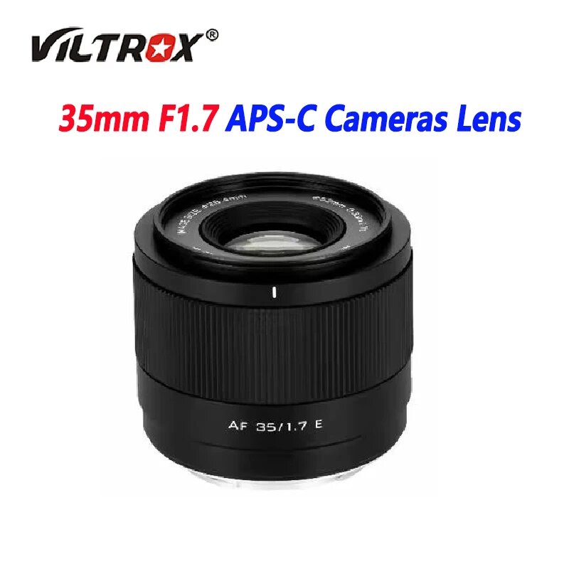 Объектив Viltrox 35 мм F1,7 APS-C с автофокусом для камер Fujifilm XF Sony E Nikon Z Mount, 35mm F1.7, Fuji XF