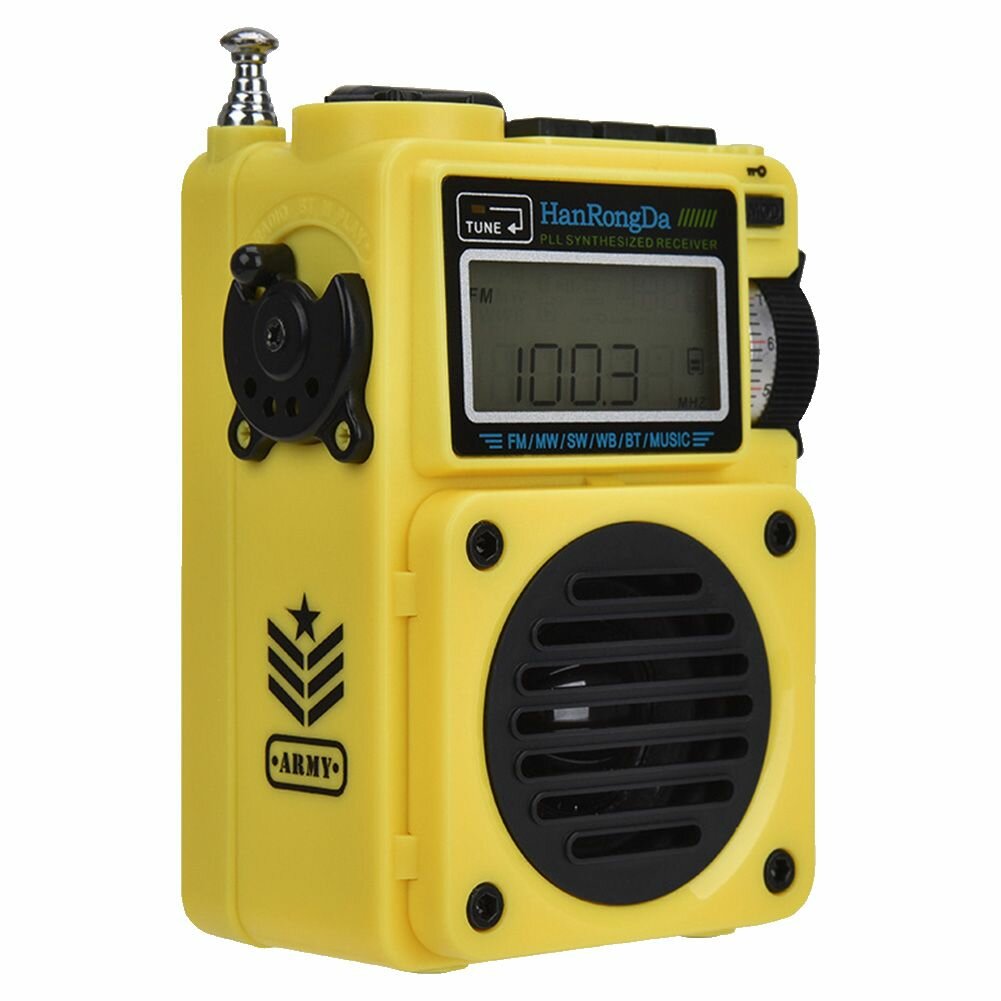 HRD-701 TF-карта Полнодиапазонное радио Bluetooth-совместимый динамик 5.0 Музыкальный плеер TF