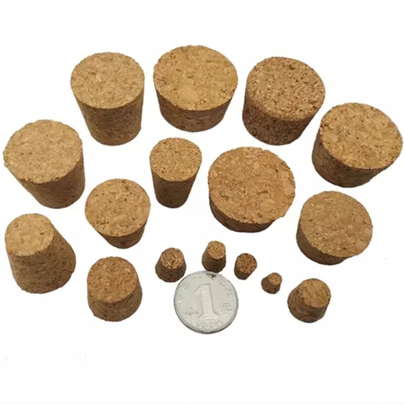 Синтетические пробки для пробирок 100 шт, 15x12x10mm